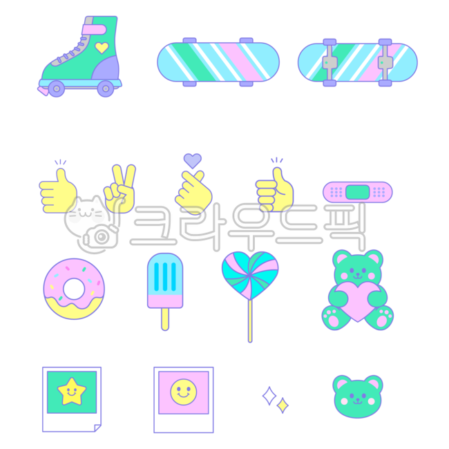 skateboard,polaroid,Teddy bear,candy,retro,hand gestures,adhesive plaster,newtro,great,hand heart,heart,picture,gesture,ice cream,Roller,V,donut,bear,skate,roller skates,board,frame