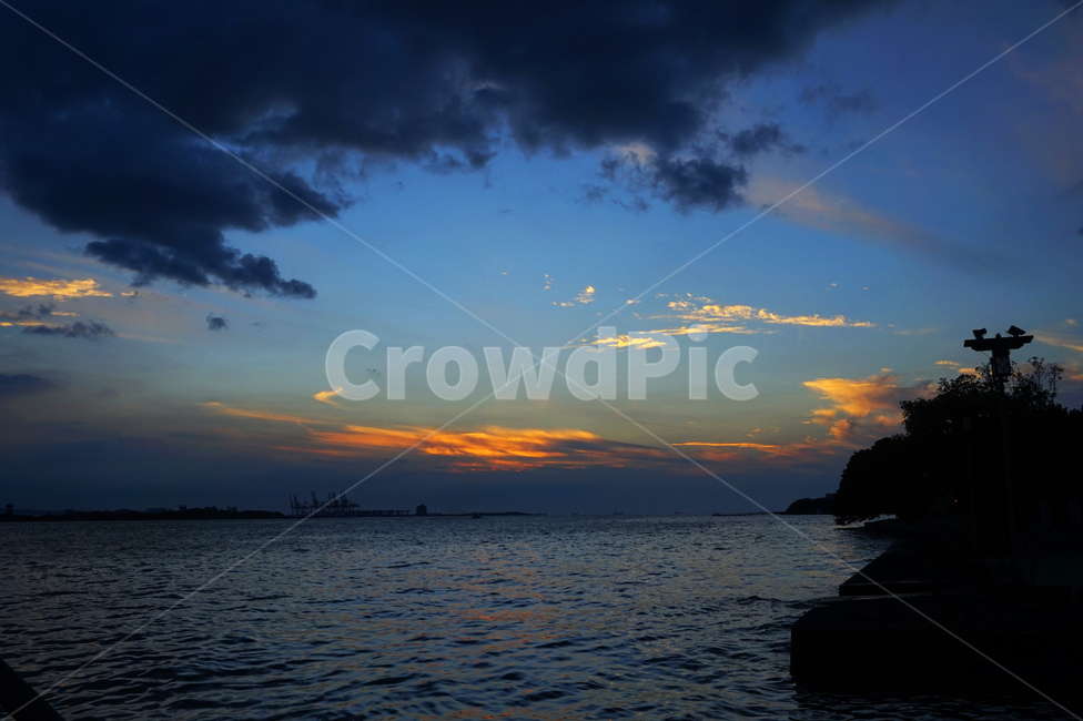 석양,하늘,바다,sky,sea,natuer,자연,붉은하늘