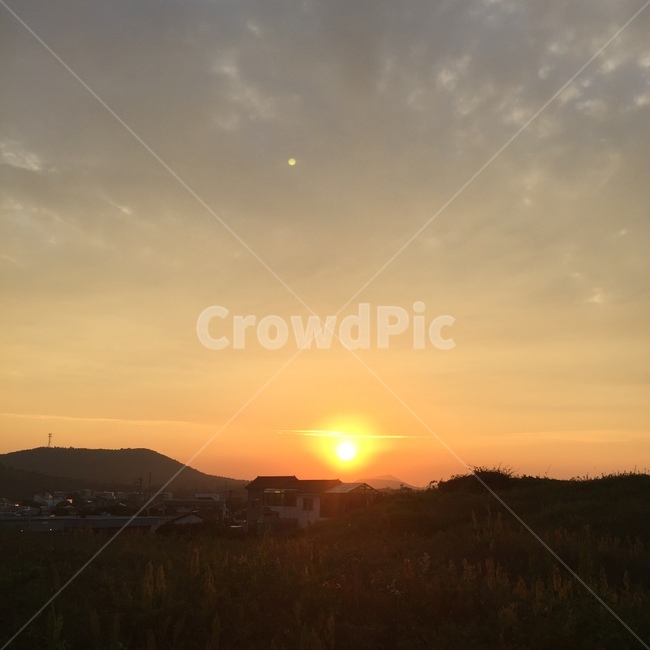 일몰,노을,제주도,석양,하늘,제주,우도