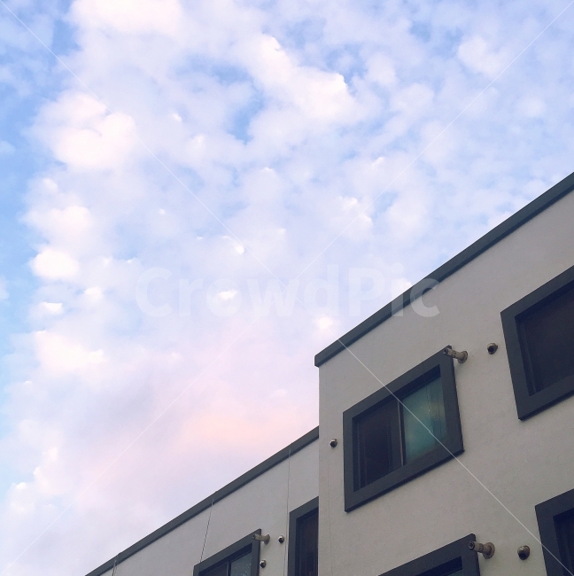 하늘,파스텔,파스텔핑크,파스텔블루,구름,건축물,건물외관,exterior,building,structure,architecture,construction