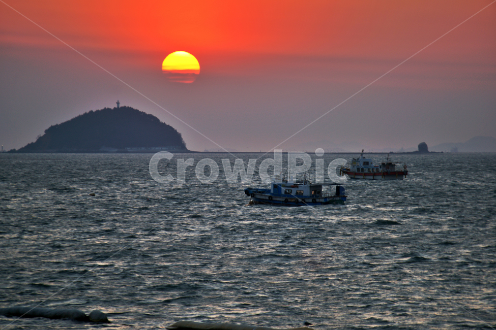 석양,일몰,지는해,붉은해,서해,고깃배,궁평항,화성,섬,산업,industry,industrial,어업,fishery,fishing industry