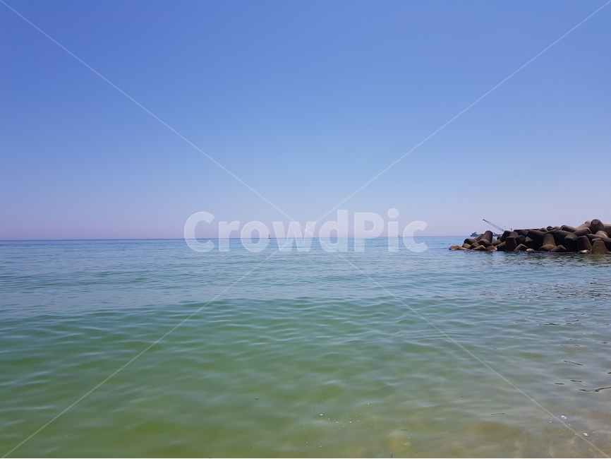Jumunjin,tide,summer sea,emerald color,summer,sea,East Sea,Beach,ocean,eastsea,sight