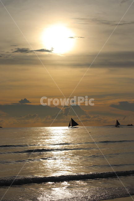 sunlight,햇빛,boat,보트,석양,boracay,보라카이