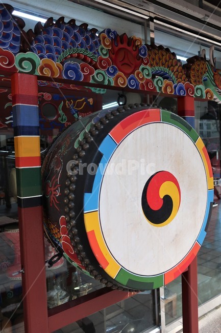 한국,전통,북,악기,문양,태극,소리,전통적인,타악기,울림통,한국전통,한국문화,korean traditional,korean culture,악기,음향기기,musical instrument,musical equipment