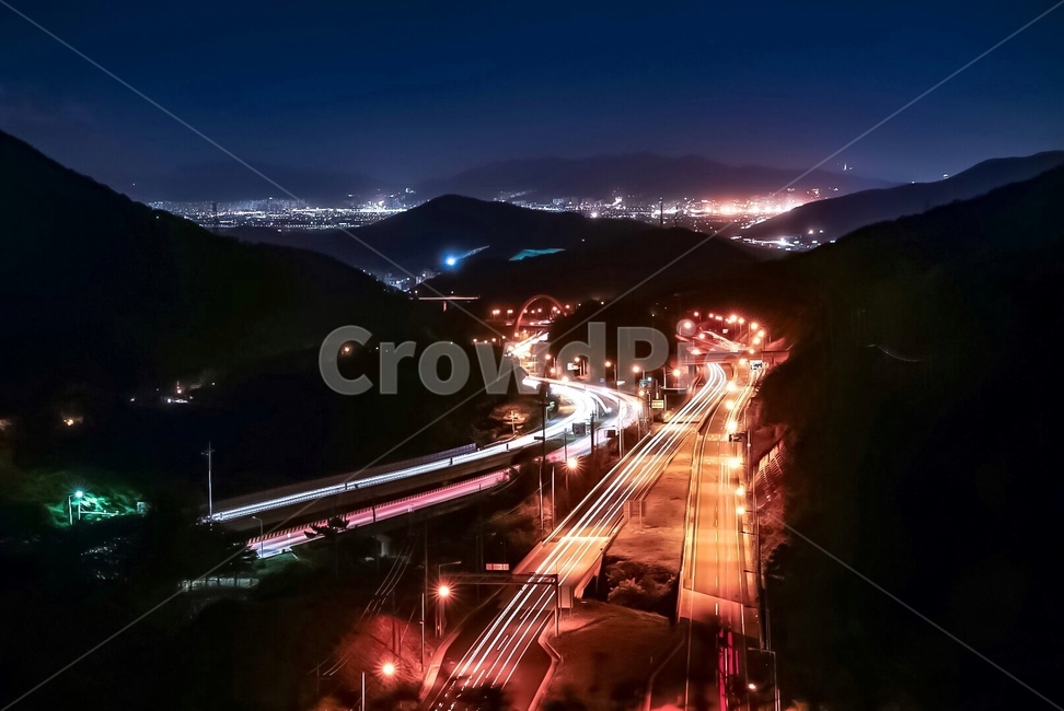 야경,김해,장노출,도로,터널,야경,밤,풍경,nightscape,night,landscape,교통,교통수단,traffic,transportation,road,freeway,고속 도로