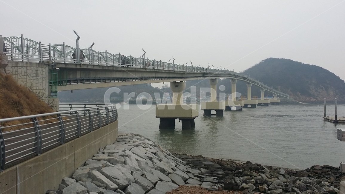 섬,바다,다리,풍경,자연풍경,안개,island,sea,인천,흐린날,건축물,건물외관,exterior,building,structure,architecture,construction
