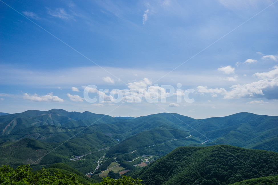 태백,강원도,자연,언덕,풍경,맑은날,하늘,자연,풍경,nature,landscape,한국자연풍경,한국자연경관,korea nature landscape,outdoors,옥외,mountain range,산맥,mountain,산