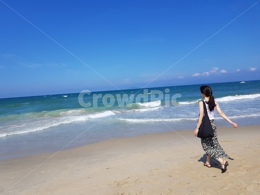 인물,사람,풍경,바다,해변,자연,뒷모습