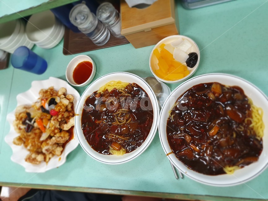 자장면,짜장면,탕수육,중식,중국집음식,식사