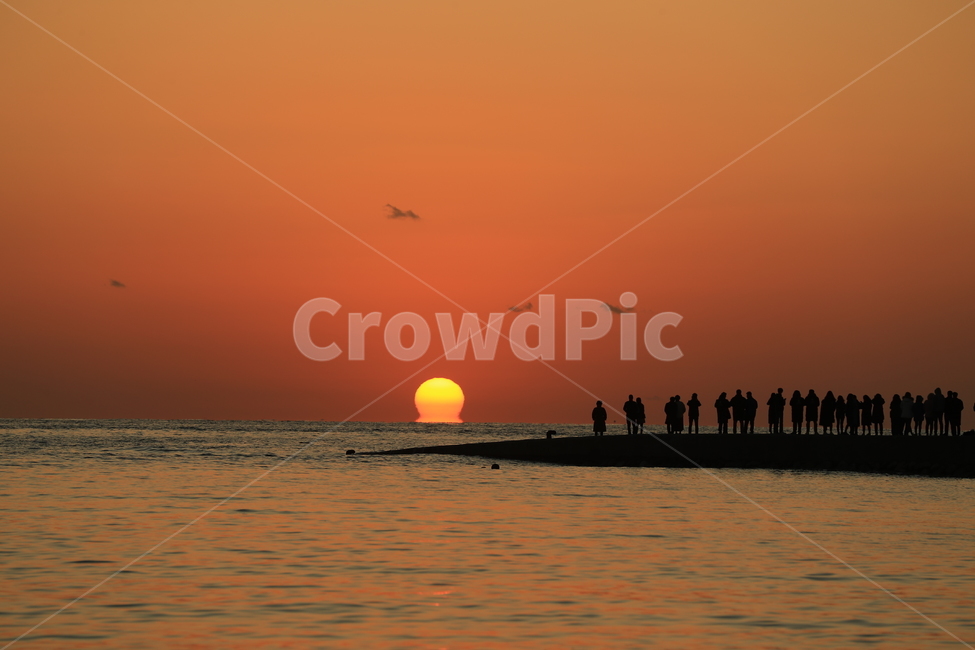 을왕리오메가,자연,붉은하늘,일몰,황혼,자연,풍경,nature,landscape,사람들,대중,군중,other people,crowd