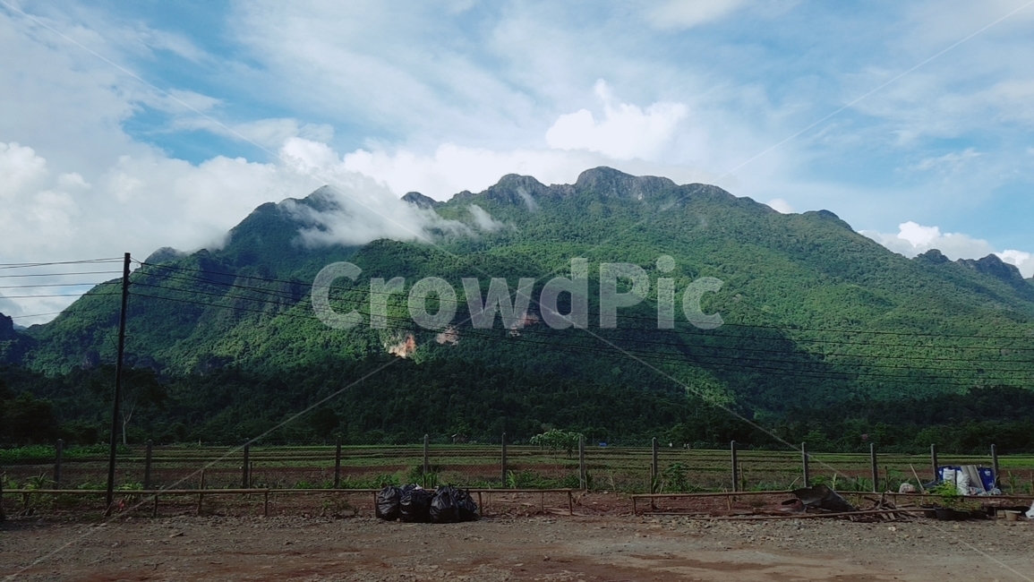하늘,산,암벽,구름,자연,풍경,그림자,화창함,전봇대,자연,풍경,nature,landscape,outdoors,옥외