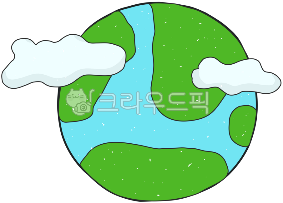지구,지구그림,지구일러스트,지구이미지,구름,귀여운지구