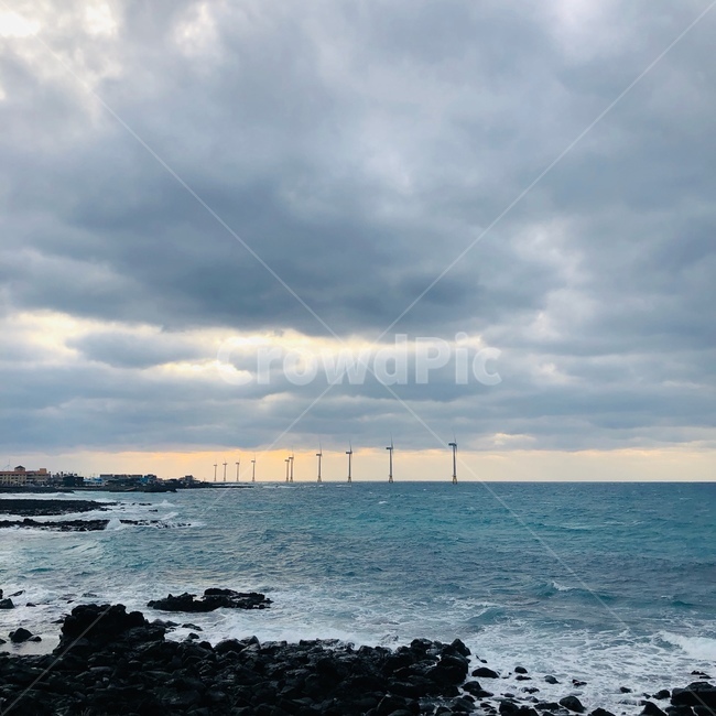 바다,제주,제주도,제주바다,제주도바다,파도,sea,wave,ocean,구름,풍력발전소,풍력발전기,풍력,자연,풍경,nature,landscape