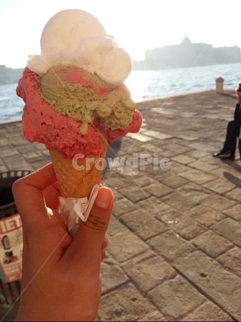 베니스풍경,젤라또,손,아이스크림,gelato,icecream,디저트,간식,후식,dessert,snack