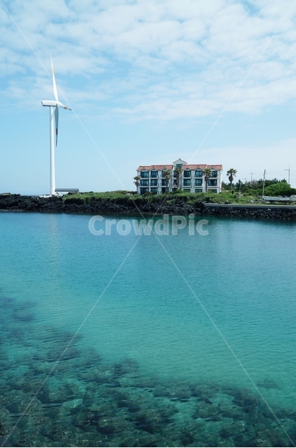 바다,제주도,펜션,맑은바다,풍차,풍경,여름,제주도,jeju,jeju island,산업,industry,industrial,에너지산업,energy industry,engine,엔진,machine,기계,motor,모터