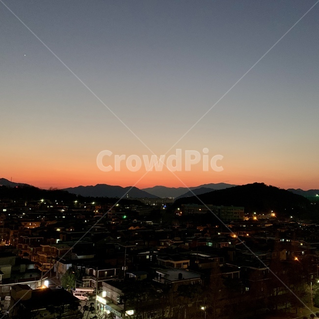 노을,선셋,해질녘,동네,저녁,마을,어둠,야경,밤,풍경,nightscape,night,landscape