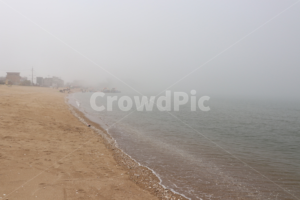 태안,바다,안개,여름,해수욕장,날씨,weather,자연