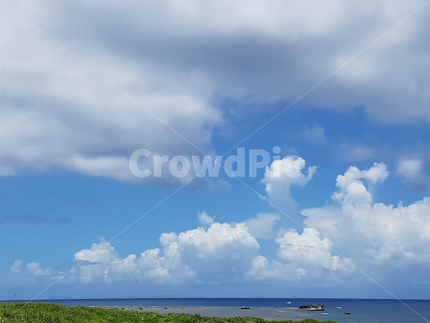 오키나와,푸른하늘,cloud,sky,하늘,nature,weather,outdoors,옥외