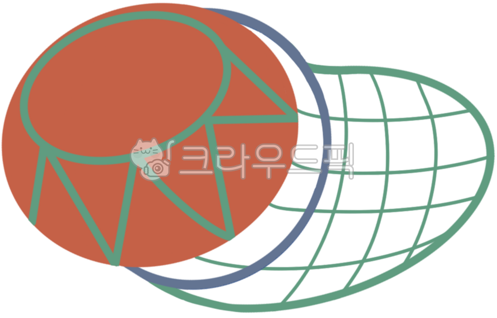 테왁,태왁,제주태왁,해녀,제주해녀,제주,일러스트