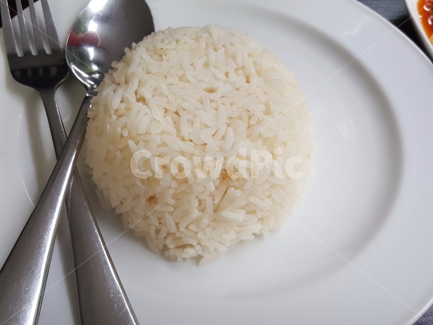 안남미,공기밥,밥,쌀밥,수저,숟가락,포크,spoon,fork,접시,음식,식재료,요리,food,cook,meal,dishes,food reserves