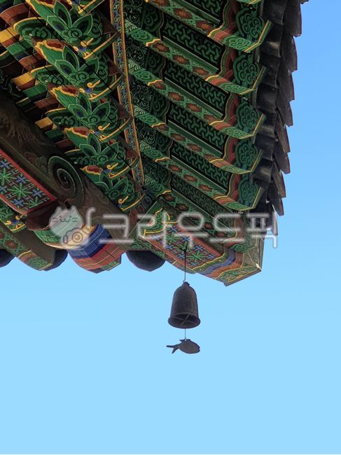 풍경, 종, 처마, 단청, 풍경종, 사진,이미지,일러스트,캘리그라피 - 채리사랑작가