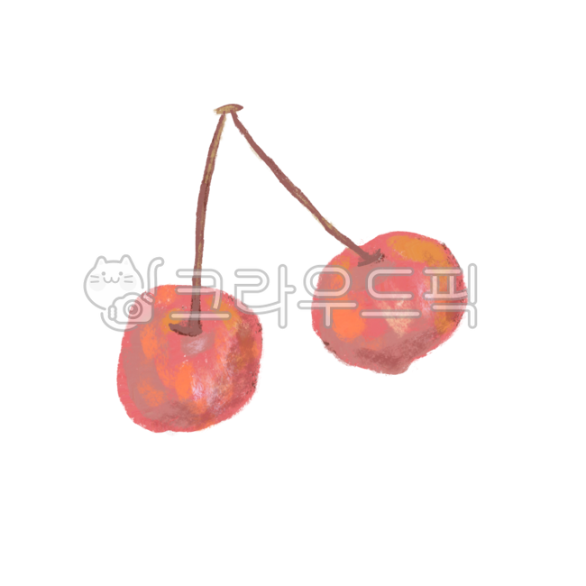 디자인소스,배경제거,png,누끼제거,removebackground,fruit,과일,체리,cherry,crayon,크레파스,음식,푸드,food