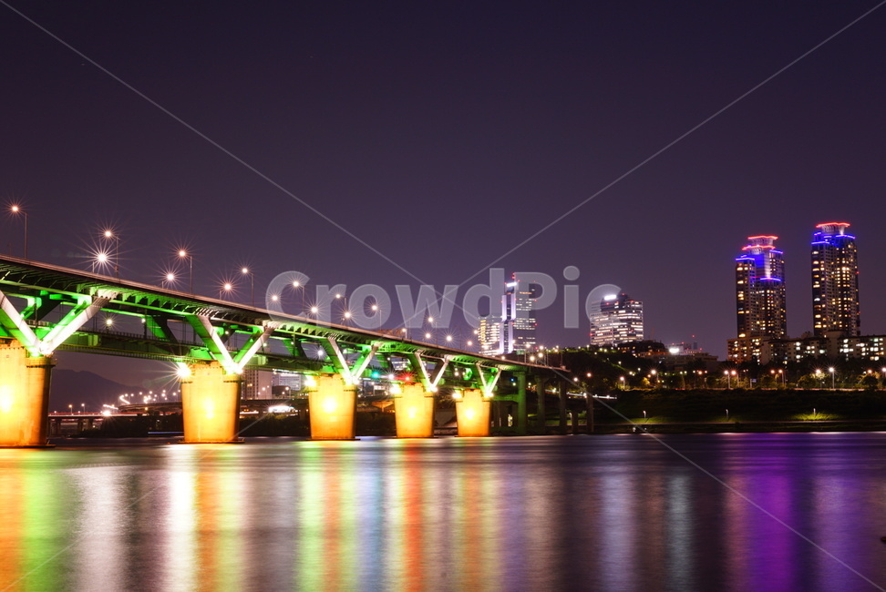 Ttukseom,night view,sunrise,senset,Ttukseom Resort,Cheongdam Bridge,sight,Emotion,nightfall