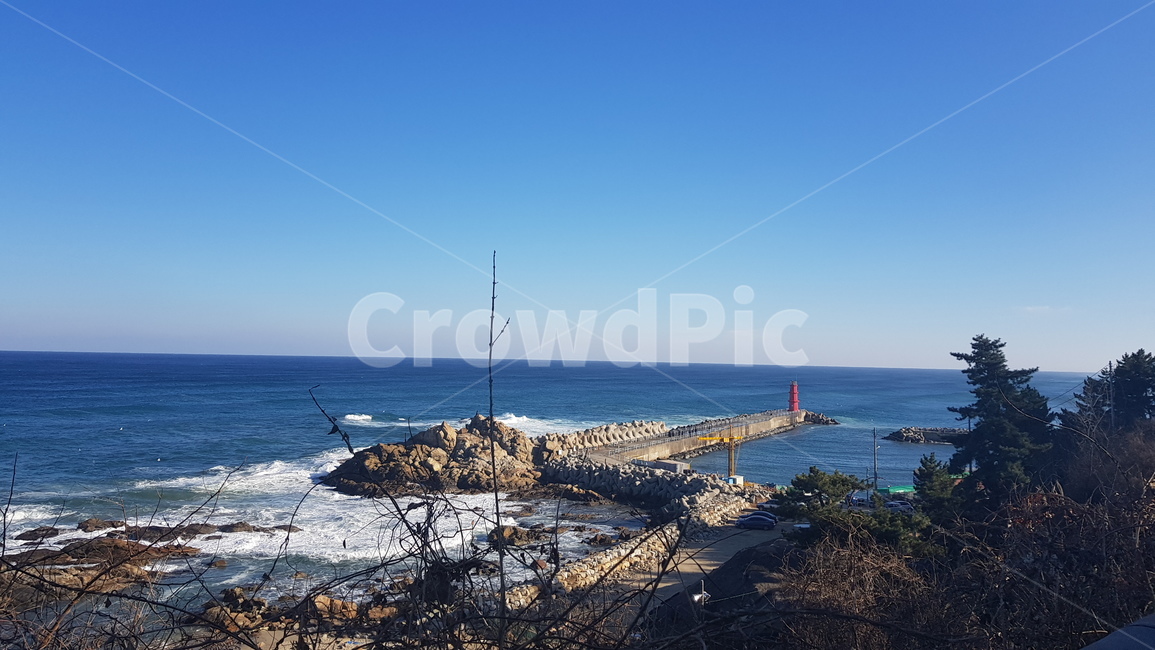 바다,등대,해변,파도,절경,겨울바다,lighthouse,파랑색,물거품,동해안,동해,동해바다