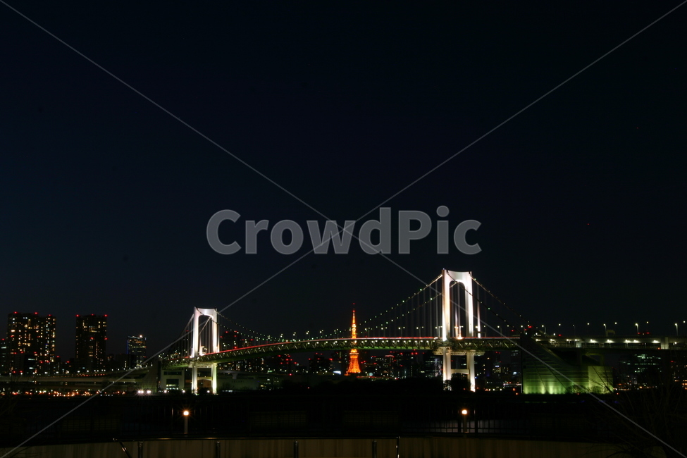오다이바,레인보우브릿지,야경,오다이바아경,일본
