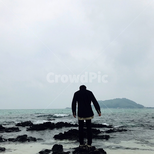 바다,여행,돌,바람,뒷모습,산