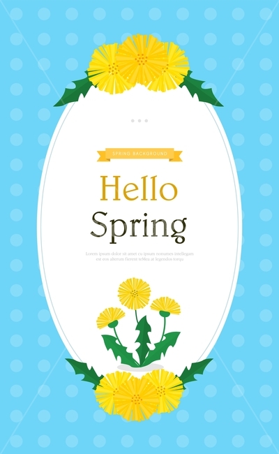 민들레,꽃,잎,식물,봄,팝업,이벤트,쇼핑,패턴,도트,봄,계절,spring,season,그래픽,일러스트레이션,graphic,illustration