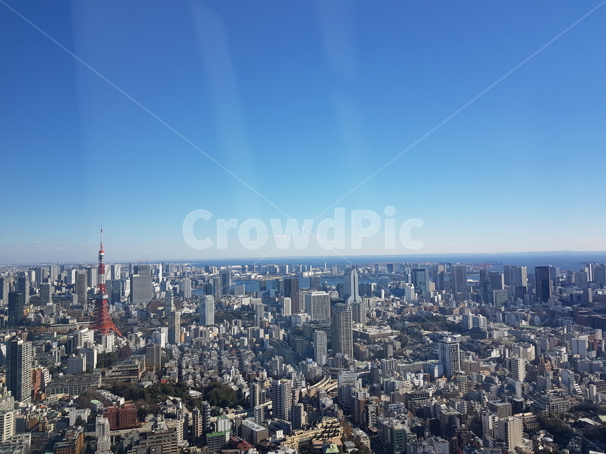 일본도시풍경,일본하늘,일본전경,일본전망대,도시
