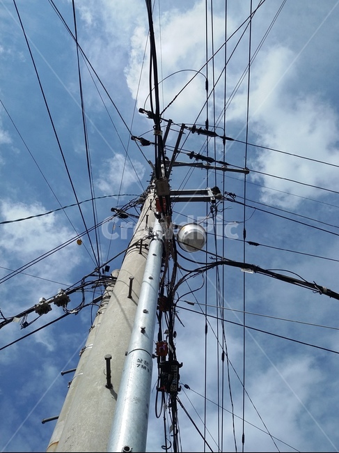 하늘,구름,전신주,전선,sky,cloud,cable,케이블,에너지산업,energy industry