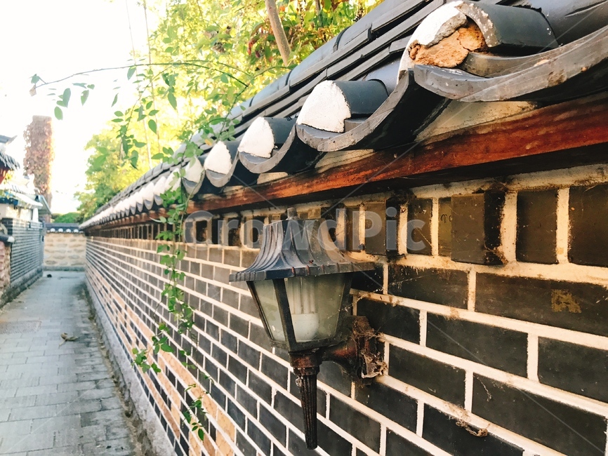 한옥,전주,돌담길,풍경,골목,한국적인,전통