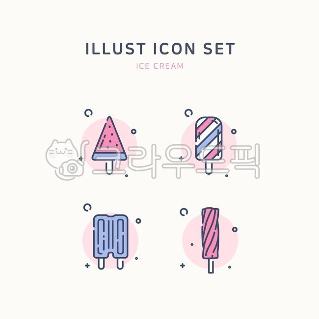 watermelon bar,Line icon,Icon collection,snack,ice snack,screw bar,ice,Vector icon,summer,ice cream,ice cream stick,dessert,color icon,double bar,illustration,hard