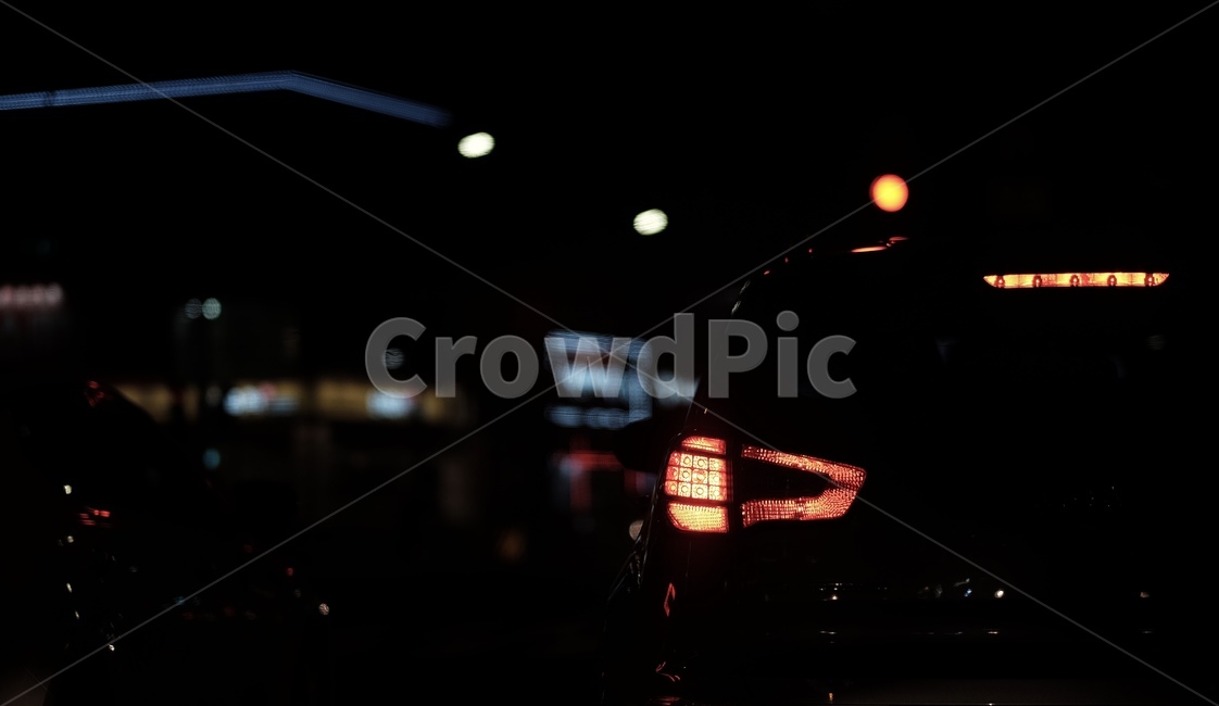 브레이크등,브레이크,자동차,야경,불빛
