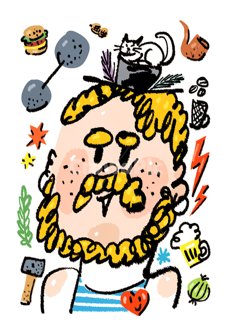 서커스,천하장사,수염,남자,인간,사람,고양이,일러스트,그래픽,손그림,디자인,illustration,design,circus,strongman,man,cat,사람,인물,인간,human,person,그래픽,일러스트레이션,graphic,illustration