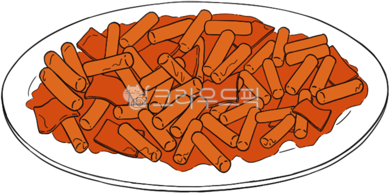 일러스트,손그림,떡볶이,음식,분식,매운떡볶이,떡,간식,옛날떡볶이,한국음식,길거리음식,고추장요리,매운음식,떡요리,요리,음식조리,떡볶이파티