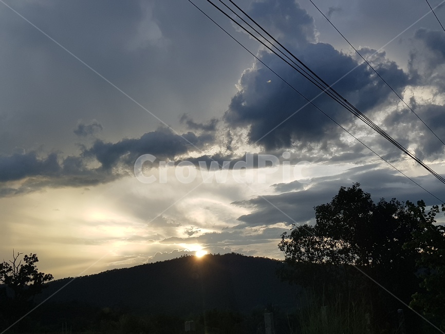 태양,구름,자연,산속,nature,배경화면,태국,태국북쪽,태국메홍선
