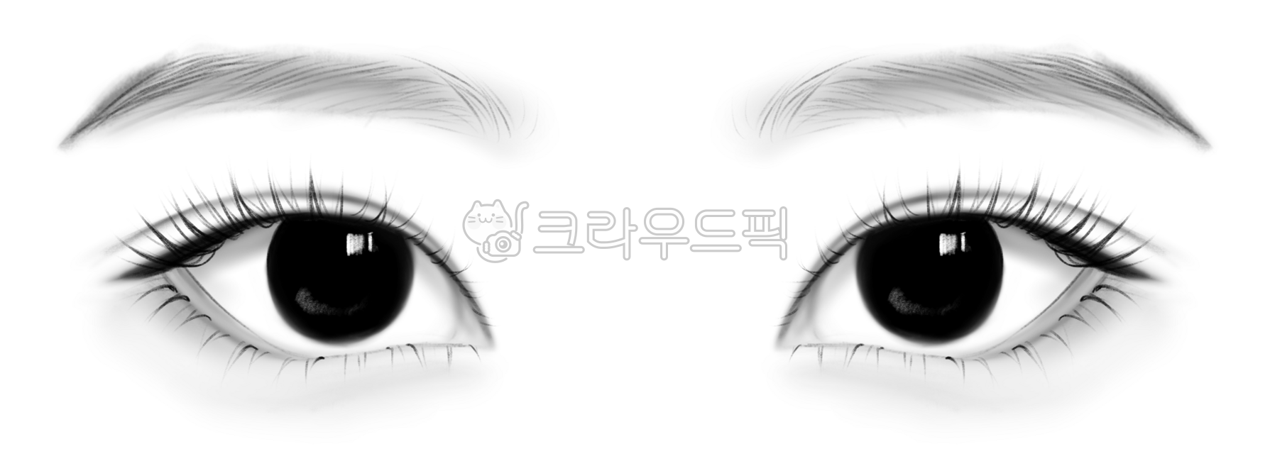눈, 사람눈, 눈동자, 눈그림, 인간, 사진,이미지,일러스트,캘리그라피 - nouveau작가