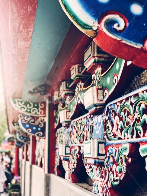 old building,Taiwan,temple,roof tile,building