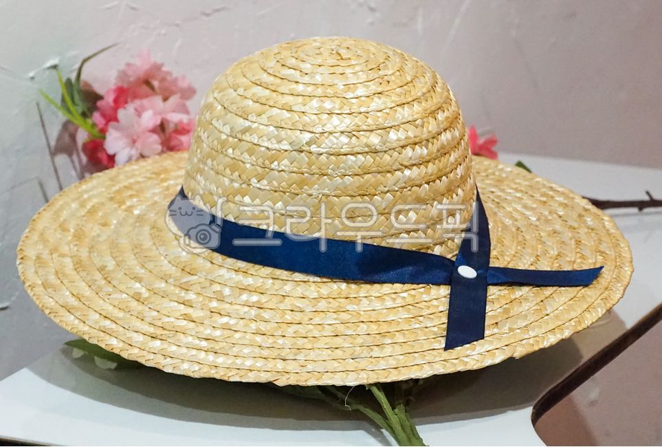 꽃,밀짚모자,소품,촬영소품,스튜디오,모자,여름