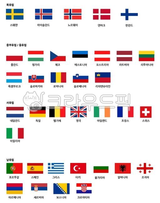 유럽국기,국기,유럽,서유럽,세계국기,동유럽,남유럽,중부유럽,중앙유럽,북유럽,프랑스,스웨덴,아이슬란드,헝가리,오스트리아,체코,루마니아,네덜란드,독일,벨기에,포르투갈,스페인,발칸,발틱,그리스