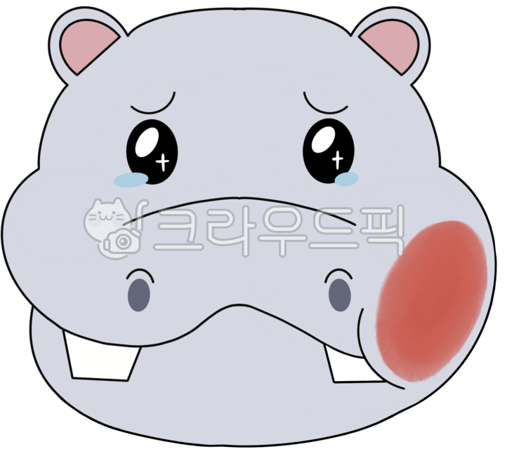 하마,하마캐릭터,하마얼굴,동물,동물캐릭터,충치,충치치료,치과,눈물,귀여운캐릭터,캐릭터