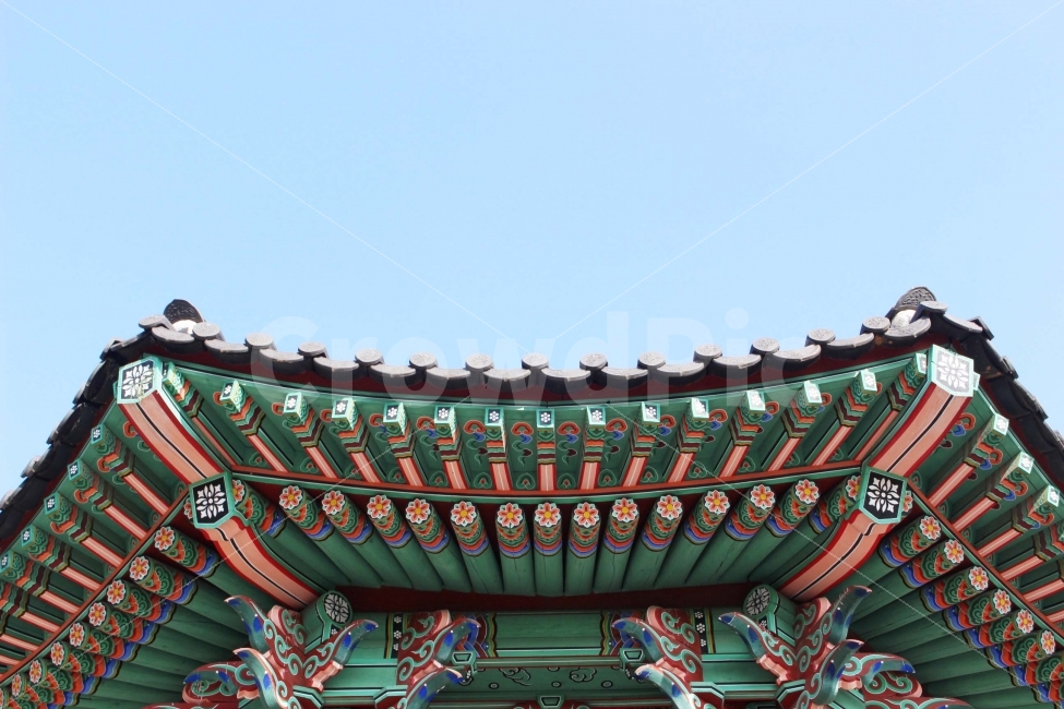 지붕,기와,기와지붕,정자,오색,단청,하늘,경계,선,조화,어우러짐,전통,한옥,일산호수공원,건축물,건물외관,exterior,building,structure,architecture,construction,한국전통,한국문화,korean traditional,korean culture