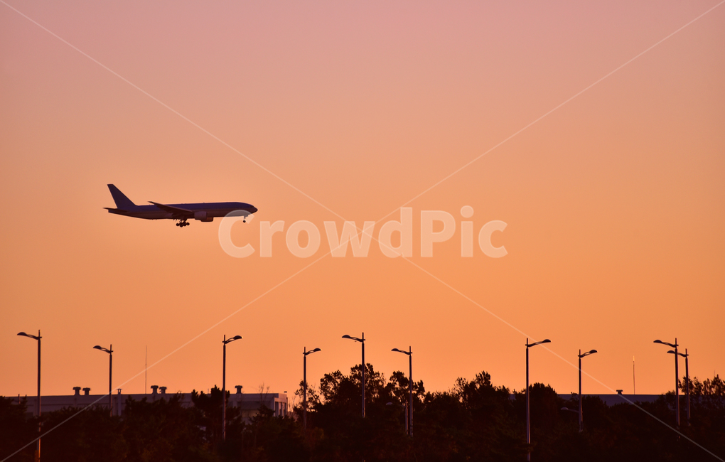 비행기,비즈니스,비지니스,콘셉,컨셉,제트기,운송,business,노을,황혼,석양,해질녘,해질무렵,오렌지색,하늘,유도등,실루엣,aircraft,항공기,airplane,transportation,교통,airliner,여객기,silhouette,여행,휴가,traveling,vacation,trip,교통,교통수단,traffic,transportation