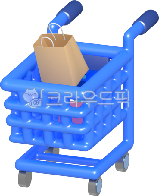 장바구니,마트,쇼핑,카트,쇼핑카트,구매,구입,소비,3d,3d아이콘,파란색,블루