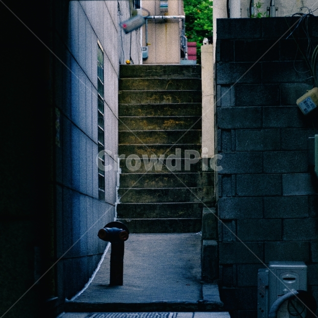 gray,shadow,stairs,shade,alley