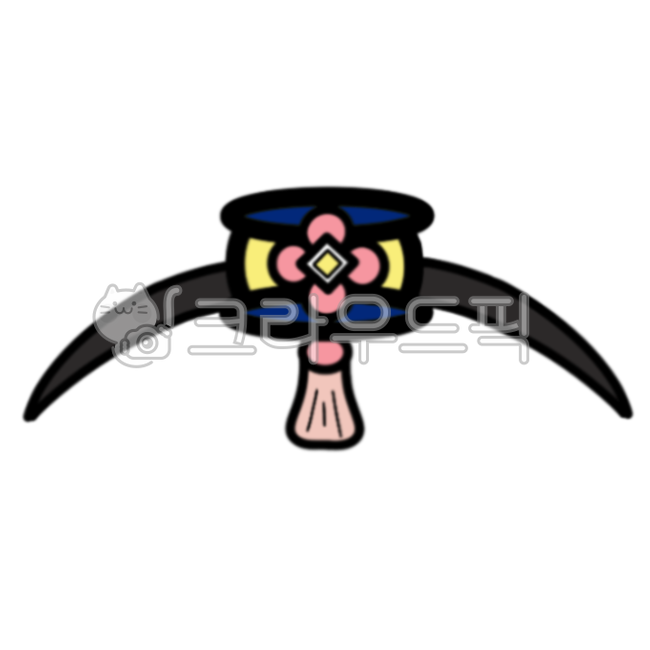 족두리,한복,머리띠,한복머리띠,족두리일러스트