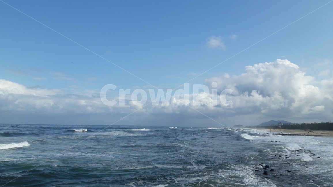 sea,바다,파도,ocean,구름,맑은,자연,nature,outdoors